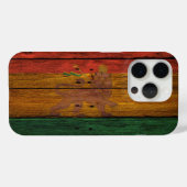 Holzreggae, Reggae, Löwe, Musik Kunst Case-Mate iPhone Hülle (Rückseite (Horizontal))