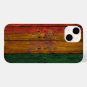 Holzreggae, Reggae, Löwe, Musik Kunst Case-Mate iPhone Hülle (Rückseite (Horizontal))