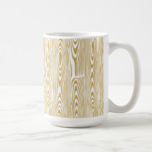 Holzringe mit goldenem Glitter Kaffeetasse