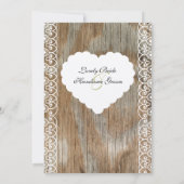 Holzrings Shabby Lace Herzenslust Einladung (Rückseite)