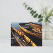 Holzrohboote - Derwentwater, Lake District Postkarte (Stehend Vorderseite)