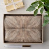 Holzrosette Seidenpapier (Geschenk)