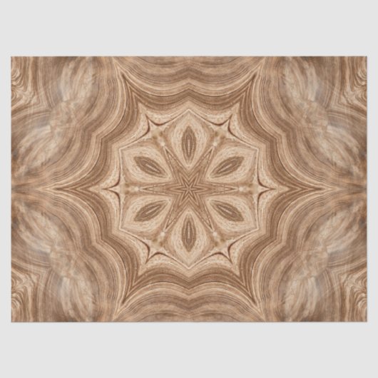 Holzrosette Seidenpapier (Vorderseite)