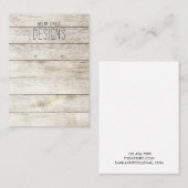 Holzrustikale Ohrensichtkarte Visitenkarte (Vorne/Hinten)