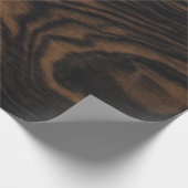 Holzrustikales Muster Geschenkpapier (Ecke)