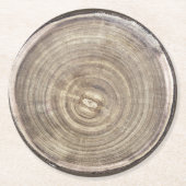 Holzscheibe Runder Pappuntersetzer (Vorderseite)