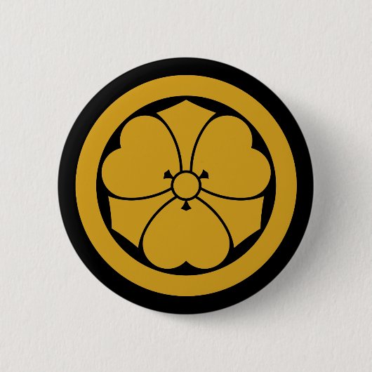 Holzscheitel mit Schwertern im Kreis 1 Button (Vorderseite)