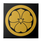 Holzscheitel mit Schwertern im Kreis 1 Fliese (Vorderseite)