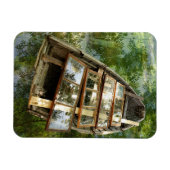 Holzschiff in einem rouanischen Blätter Magnet (Horizontal)