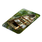 Holzschiff in einem rouanischen Blätter Magnet (Linke Seite)