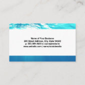 Holzschiffrad | Bootfahren | Fische und Polen Visitenkarte (Rückseite)