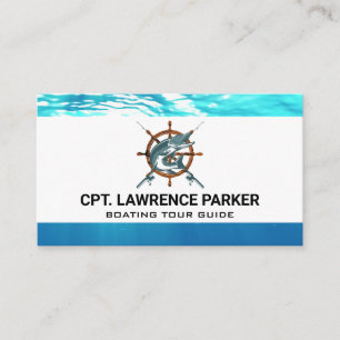 Holzschiffrad   Bootfahren   Fische und Polen Visitenkarte