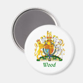 Holzschild aus Großbritannien Magnet (Vorderseite/Rückseite)