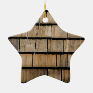 Holzschindel Keramikornament