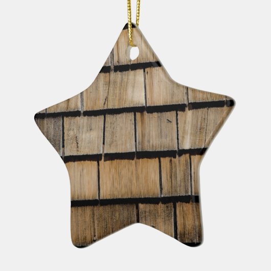 Holzschindel Keramikornament (Links)