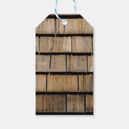 Holzschindeln Geschenkanhänger (Rückseite)