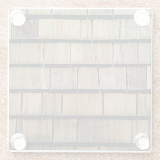 Holzschindeln Glasuntersetzer (Rückseite)