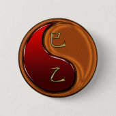 Holzschlange Button (Vorderseite)
