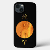 Holzschlange Jahr und Aries Feuerzeichen Case-Mate iPhone Hülle (Rückseite)
