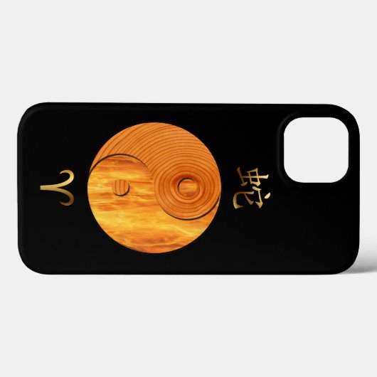 Holzschlange Jahr und Aries Feuerzeichen Case-Mate iPhone Hülle (Rückseite (Horizontal))