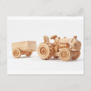 Holzschlepper Postkarte