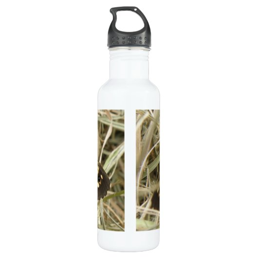 Holzschmetterling Trinkflasche (Rückseite)