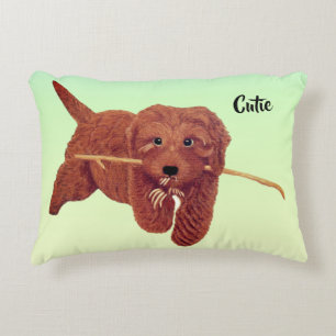 Holzschmuck Dekokissen