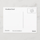 Holzschnecke Postcard Postkarte (Rückseite)