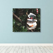 Holzschneefotografie Leinwanddruck (Insitu (Holzboden))