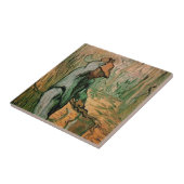 Holzschneider (nach Millet) von Vincent van Gogh Fliese (Seite)