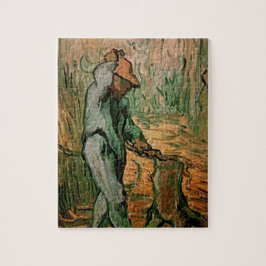 Holzschneider (nach Millet) von Vincent van Gogh Puzzle (Vertikal)