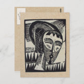 Holzschnitpostkarte Erich Heckel Postkarte (Vorne/Hinten)
