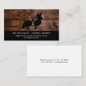Holzschnitt | Animal Care Groomer | Reinigung Visitenkarte (Vorne/Hinten)