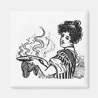 Holzschnitt Cook Magnet