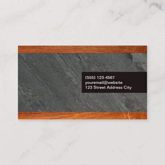 Holzschnitt | Hintergrund Visitenkarte (Rückseite)