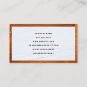 Holzschnitt | Kollaps | Zuhause Repair Logo Visitenkarte (Rückseite)