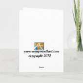 Holzschnitt-Kunst Blankogrüße / Notenkarte Karte (Rückseite)