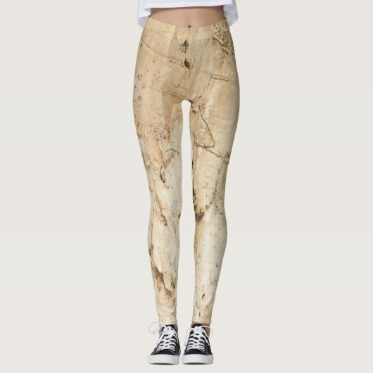 Holzschnitt Leggings (Vorderseite)