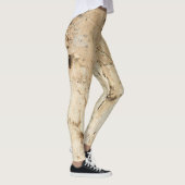 Holzschnitt Leggings (Rechts)