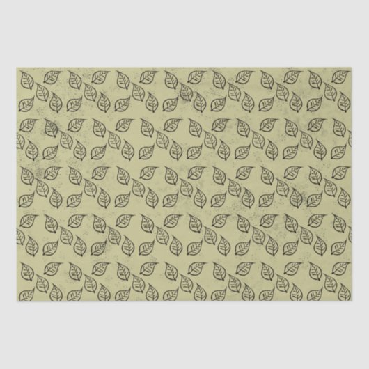 Holzschnitt-Muster auf antiquiert Seidenpapier (Vorderseite)