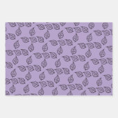 Holzschnitt-Muster auf Pastell Geschenkpapier Set (Vorderseite 3)