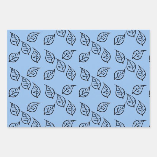 Holzschnitt-Muster auf Pastell Geschenkpapier Set (Vorderseite 2)