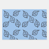 Holzschnitt-Muster Geschenkpapier Set (Vorderseite 2)