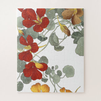 Holzschnitt Nassturtiums von Konan Jigaaw Puzzle