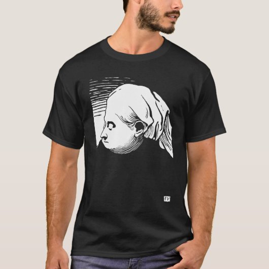 Holzschnitt-Portrait von Königin Victoria T-Shirt (Vorderseite)