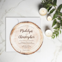 Holzschnitt rustikale Hochzeitsschrift