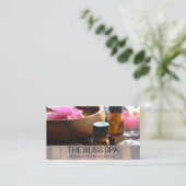 Holzschnitt | Salonöle und Bath Salons Visitenkarte (Stehend Vorderseite)