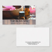 Holzschnitt | Salonöle und Bath Salons Visitenkarte (Vorne/Hinten)