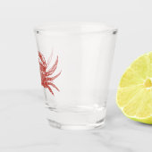 Holzschnitt Schnapsglas (Rechts)