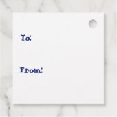 Holzschnitt-Schüssel mit einem Geschenk Schnee in Geschenkanhänger (Rückseite)